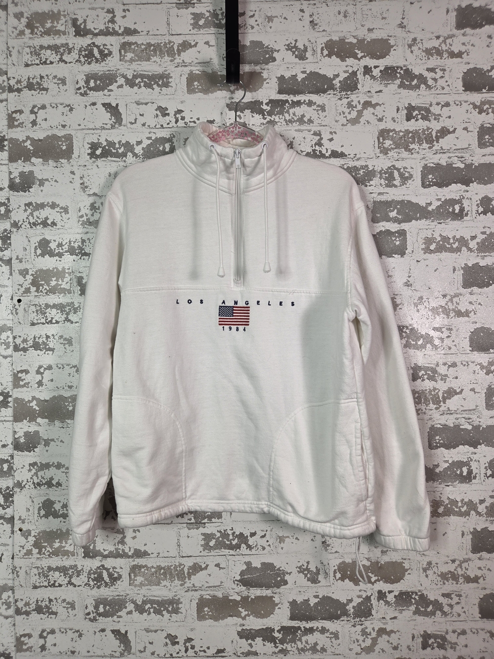 Vintage-Vibe J. Galt Los Angeles 1984 Olympic Half-Zip Sweatshirt Size M